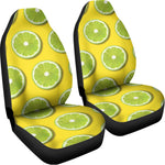 Lime Slices Pattern Print Universal Fit Car Seat Covers