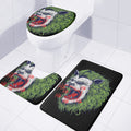 Lion Joker Print 3 Piece Bath Mat Set