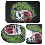 Lion Joker Print 3 Piece Bath Mat Set