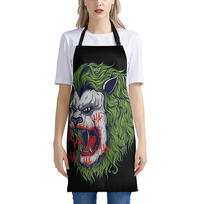 Lion Joker Print Apron
