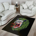Lion Joker Print Area Rug