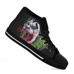 Lion Joker Print Black High Top Shoes