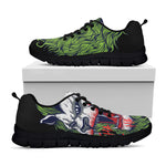 Lion Joker Print Black Sneakers