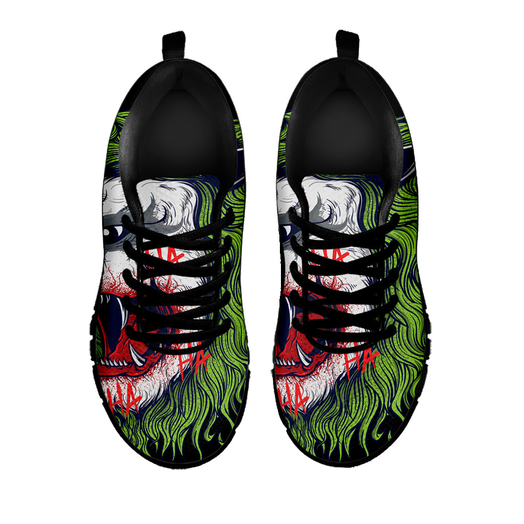 Lion Joker Print Black Sneakers