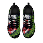 Lion Joker Print Black Sneakers