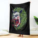 Lion Joker Print Blanket