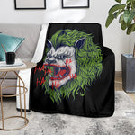 Lion Joker Print Blanket
