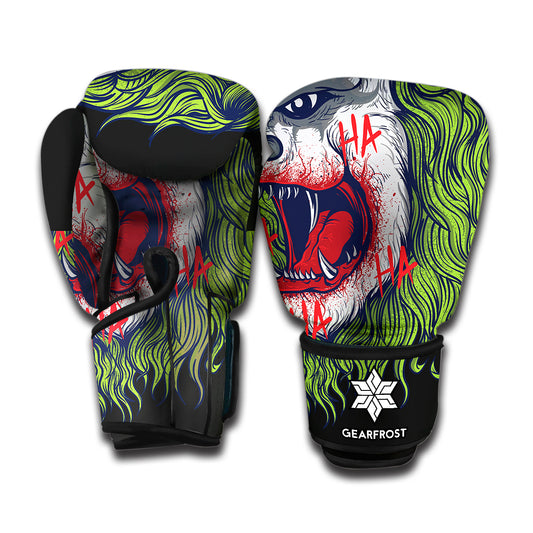 Lion Joker Print Boxing Gloves