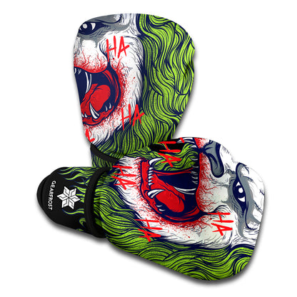 Lion Joker Print Boxing Gloves