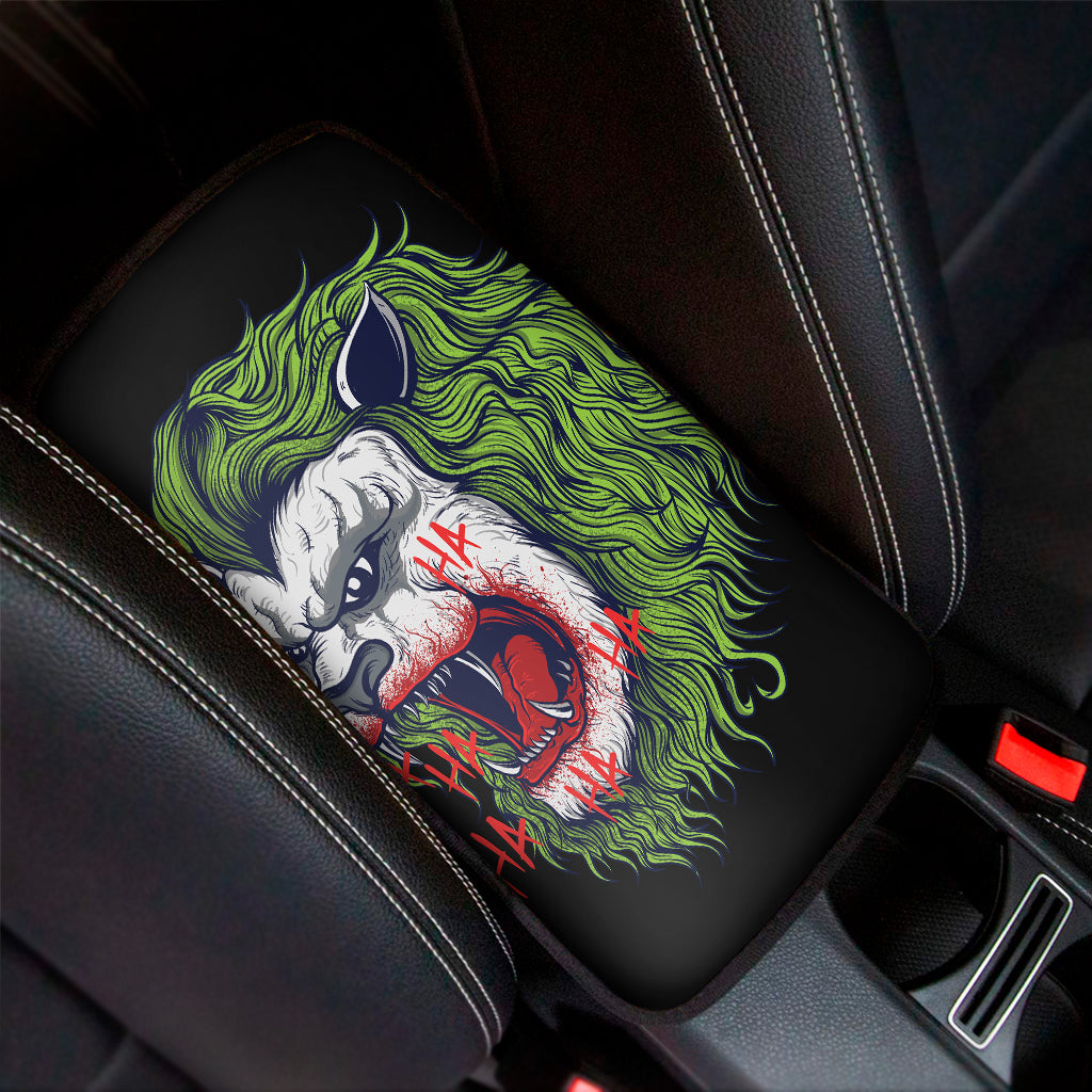 Lion Joker Print Car Center Console Cover