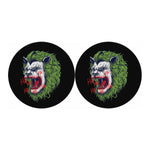 Lion Joker Print Car Coasters