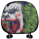 Lion Joker Print Car Headrest Covers