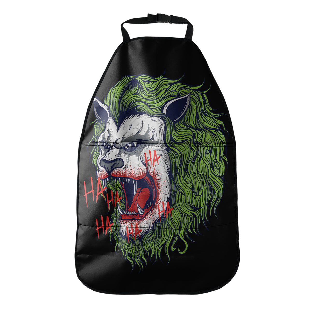 Lion Joker Print Car Seat Organizers