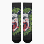 Lion Joker Print Crew Socks