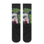 Lion Joker Print Crew Socks