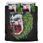 Lion Joker Print Duvet Cover Bedding Set