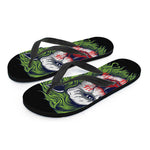 Lion Joker Print Flip Flops
