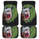 Lion Joker Print Front and Back Car Floor Mats