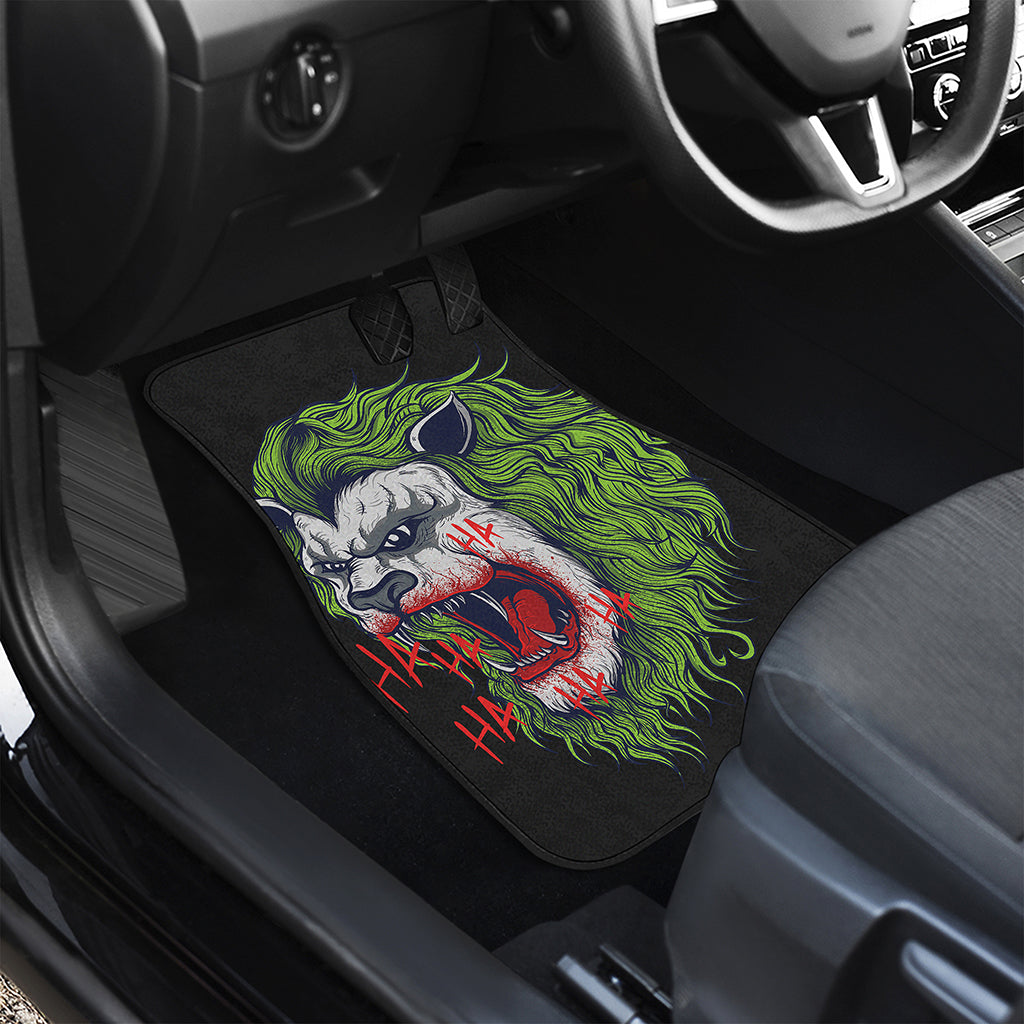 Lion Joker Print Front Car Floor Mats