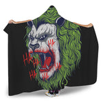 Lion Joker Print Hooded Blanket