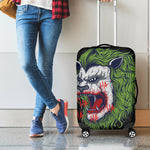 Lion Joker Print Luggage Cover