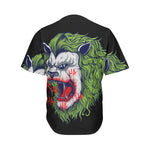 Lion Joker Print Men's Baseball Jersey