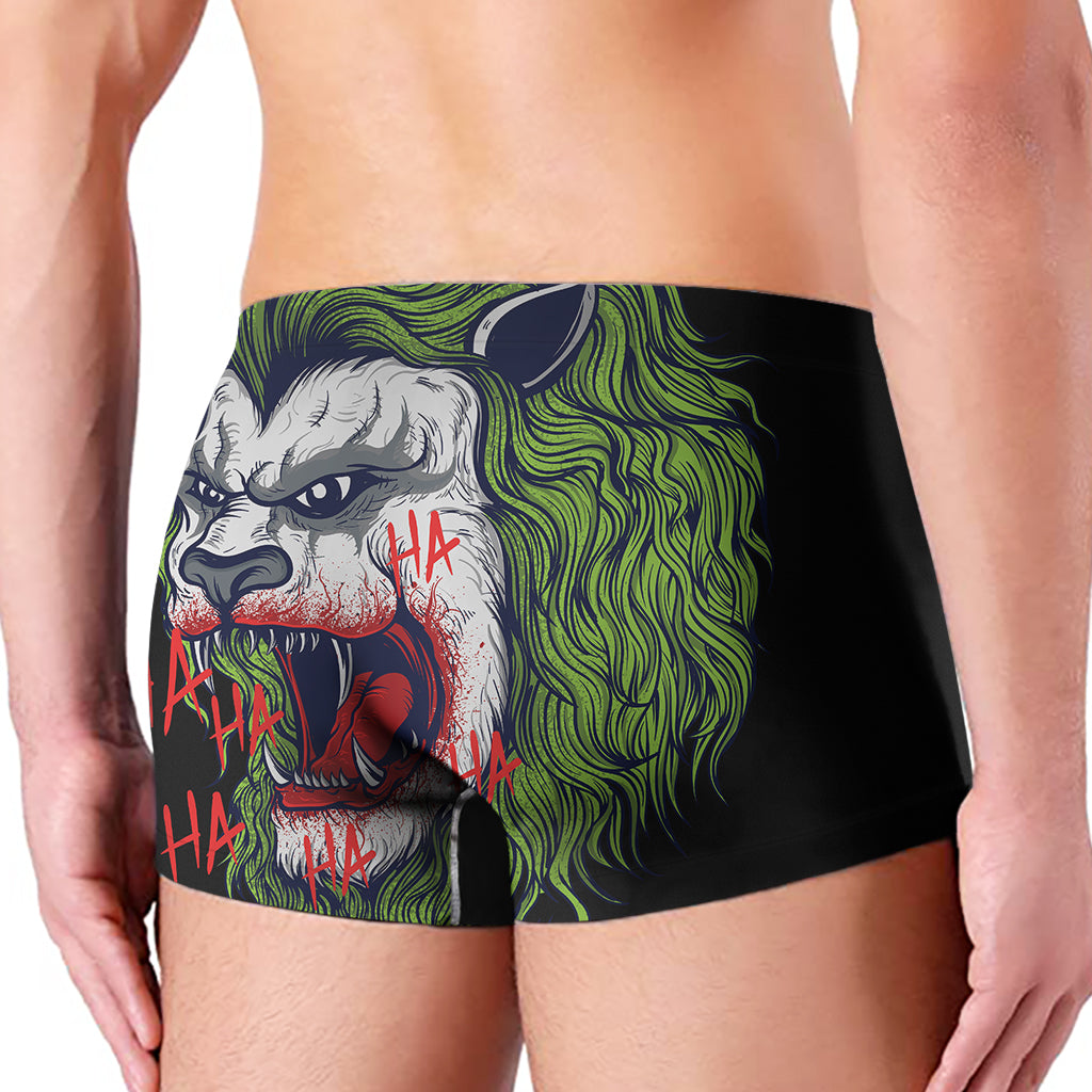 Lion Joker Print Men's Boxer Briefs