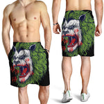 Lion Joker Print Men's Shorts