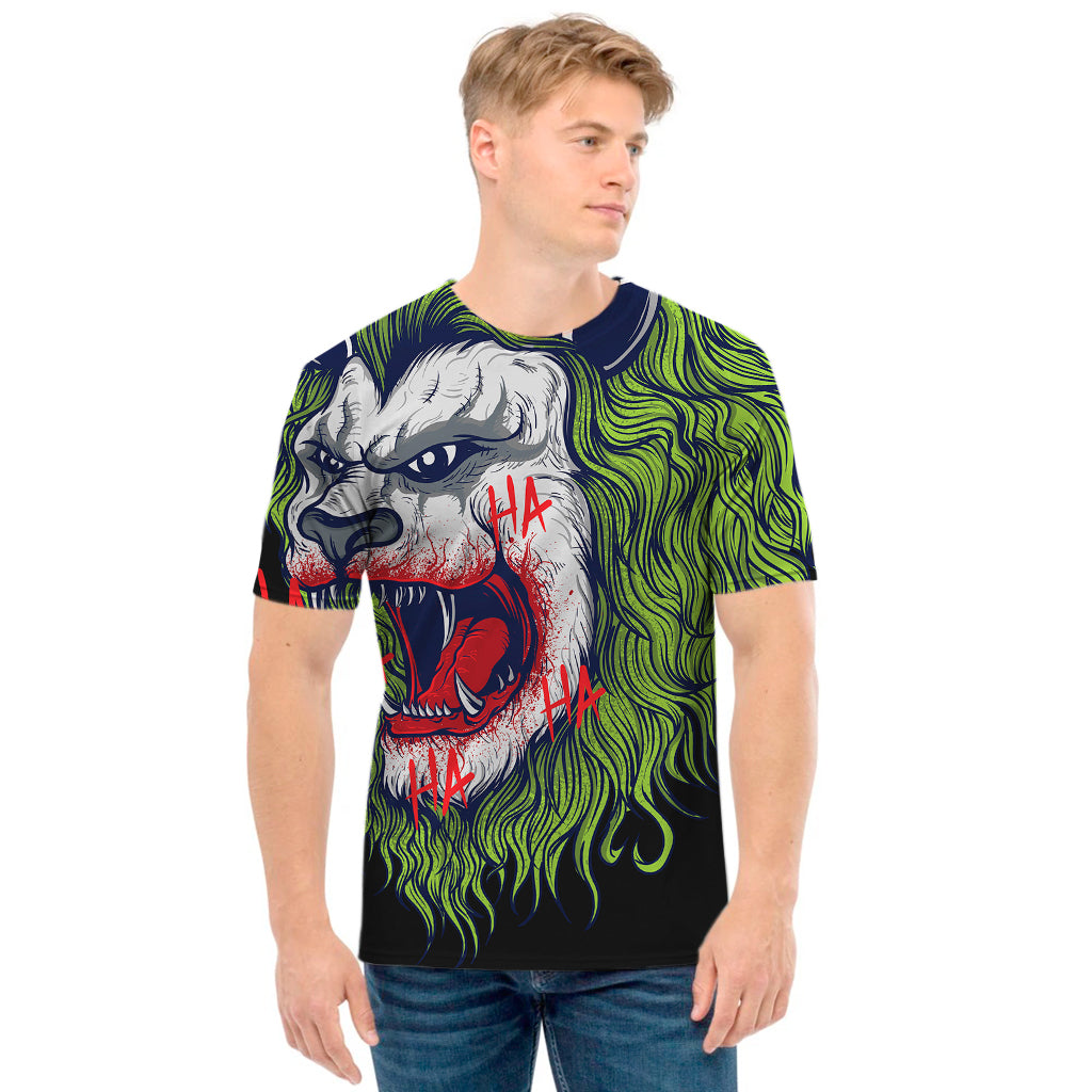 Lion Joker Print Men's T-Shirt