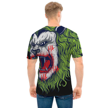 Lion Joker Print Men's T-Shirt