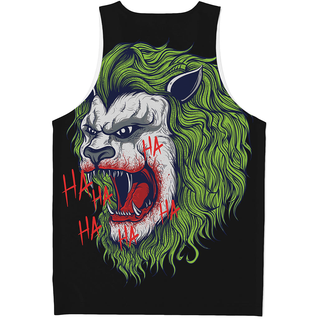 Lion Joker Print Men's Tank Top