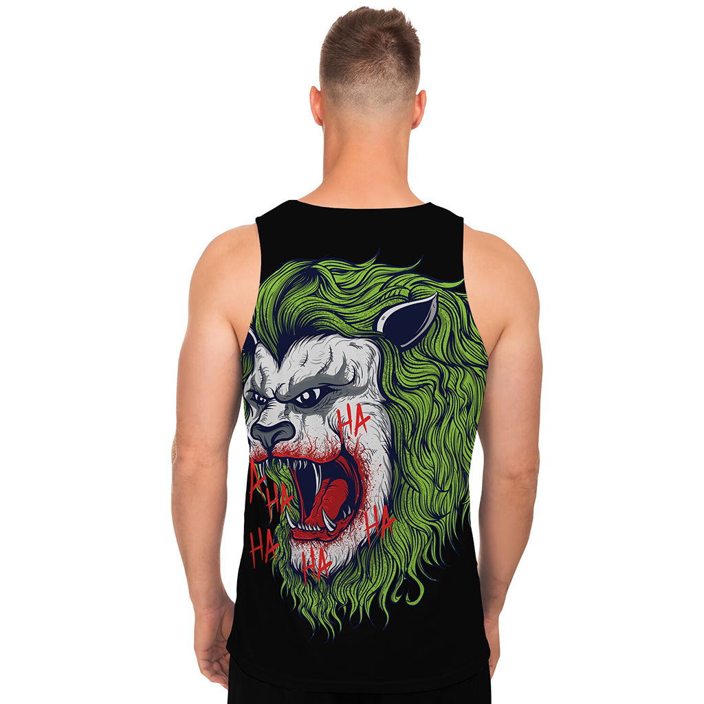 Lion Joker Print Men's Tank Top