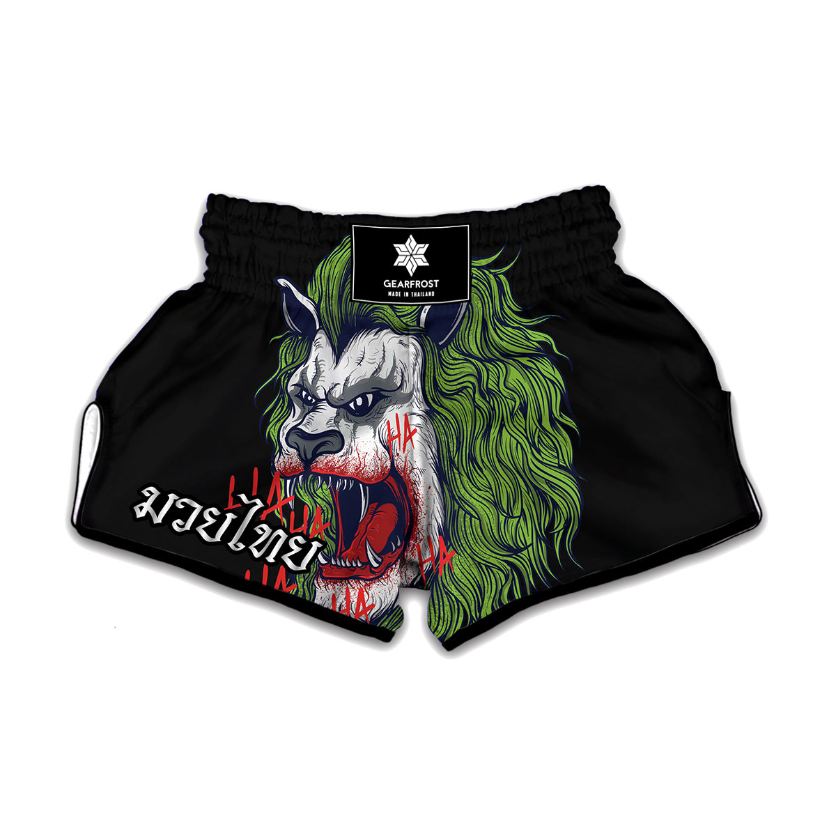 Lion Joker Print Muay Thai Boxing Shorts