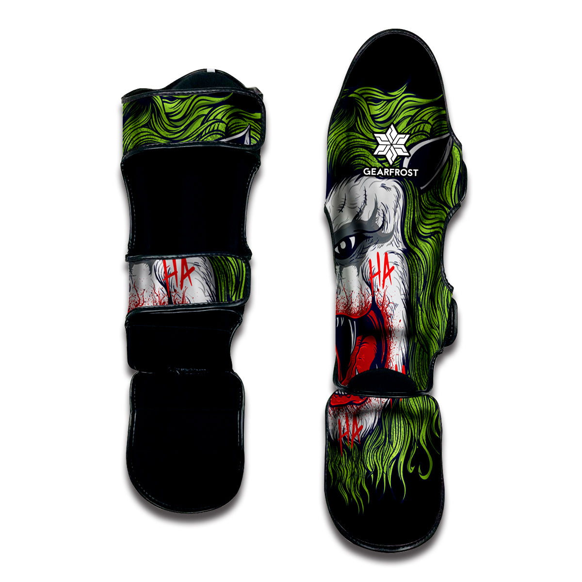 Lion Joker Print Muay Thai Shin Guard