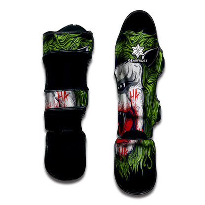 Lion Joker Print Muay Thai Shin Guard
