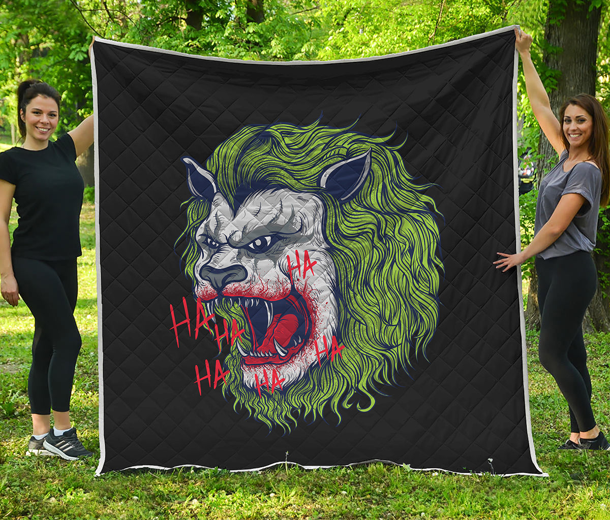 Lion Joker Print Quilt