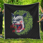 Lion Joker Print Quilt