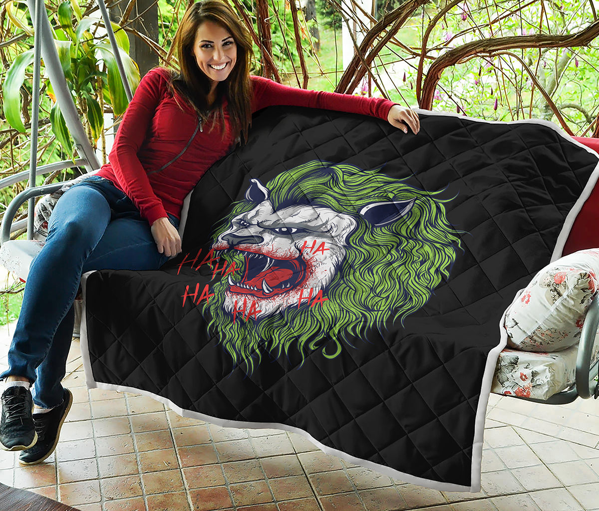 Lion Joker Print Quilt