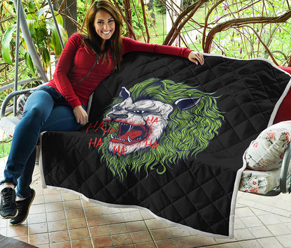Lion Joker Print Quilt