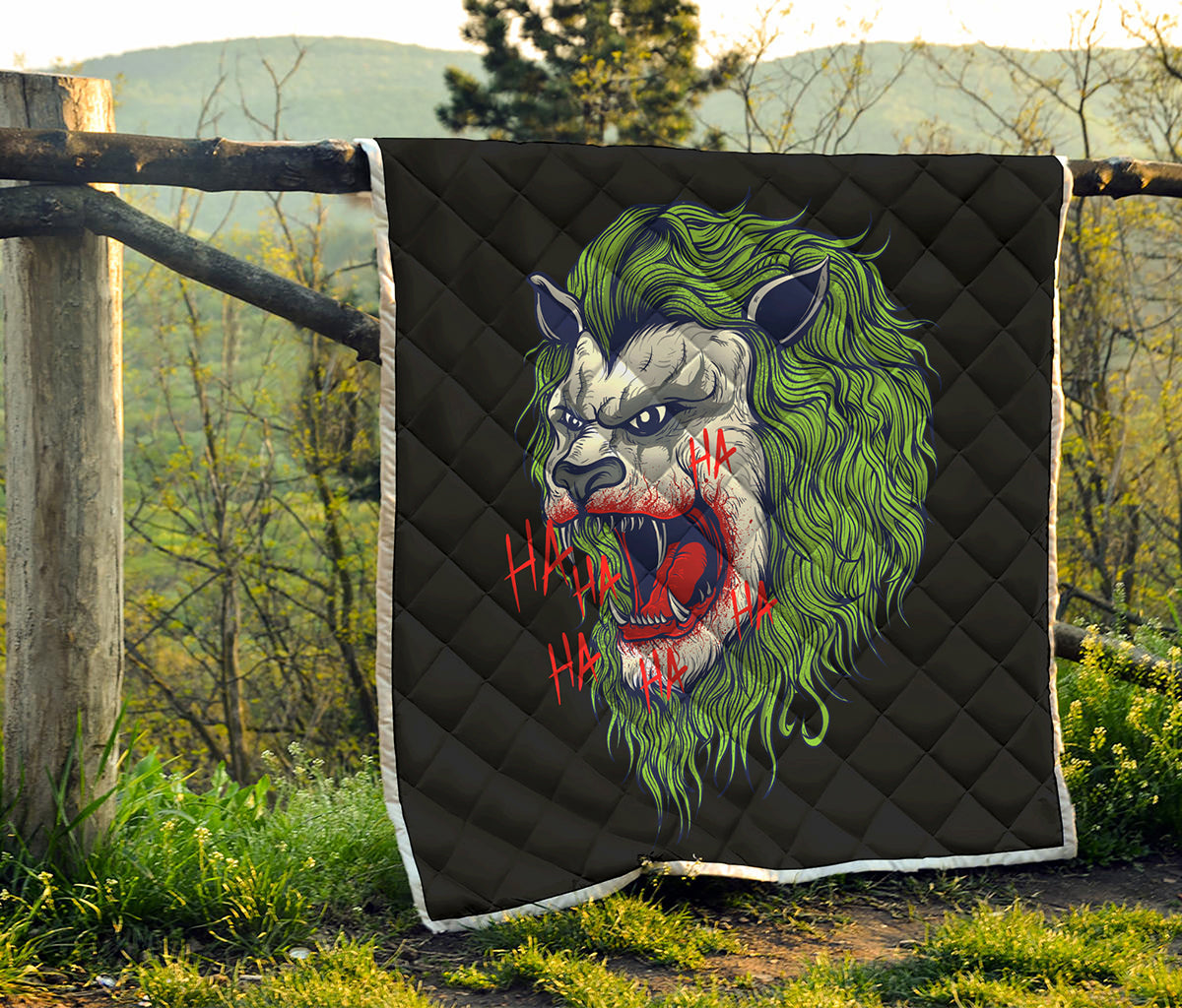 Lion Joker Print Quilt