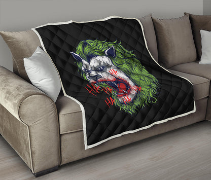 Lion Joker Print Quilt