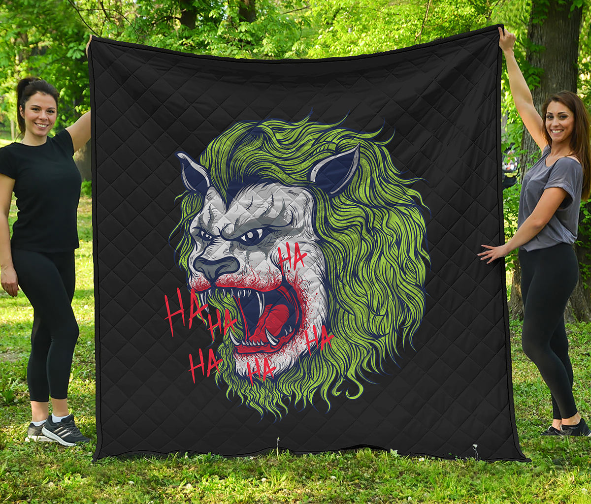 Lion Joker Print Quilt