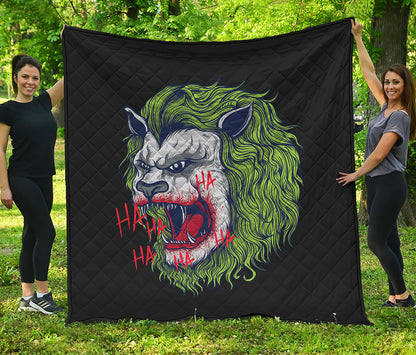 Lion Joker Print Quilt