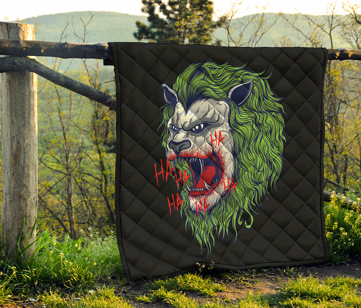 Lion Joker Print Quilt