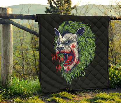 Lion Joker Print Quilt