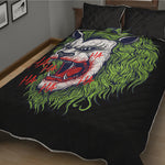 Lion Joker Print Quilt Bed Set