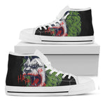 Lion Joker Print White High Top Shoes
