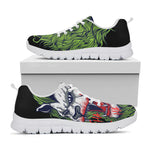 Lion Joker Print White Sneakers