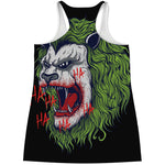 Lion Joker Print Women's Racerback Tank Top