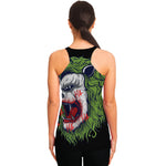 Lion Joker Print Women's Racerback Tank Top